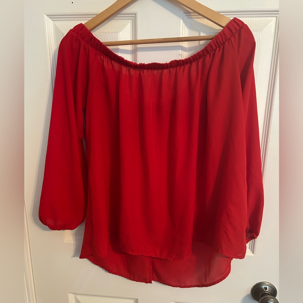 Peach Love Off-Shoulder Women's Top